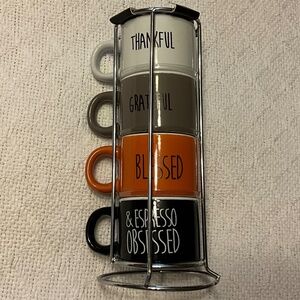 NIP Set of 4 Autumn/Seasonal Espresso Mugs